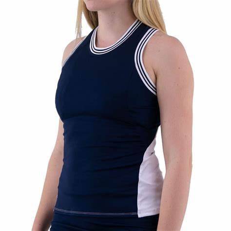 Chloe Tank Midnight/White