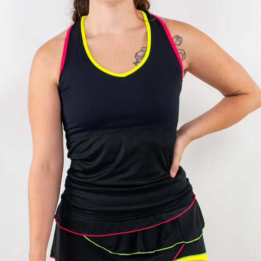 Lyra Tank Black/Pink/Yellow