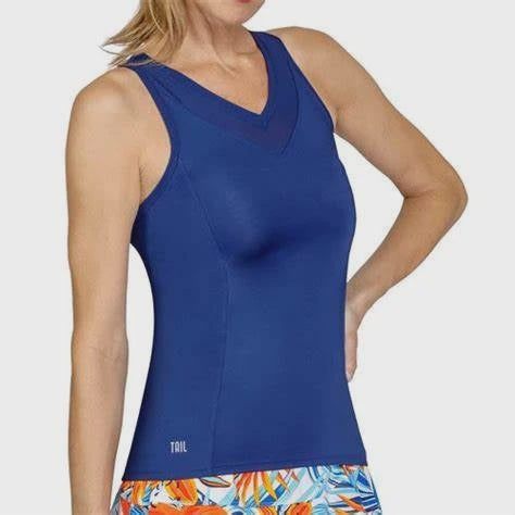 True Racerback Tank Blue Depths