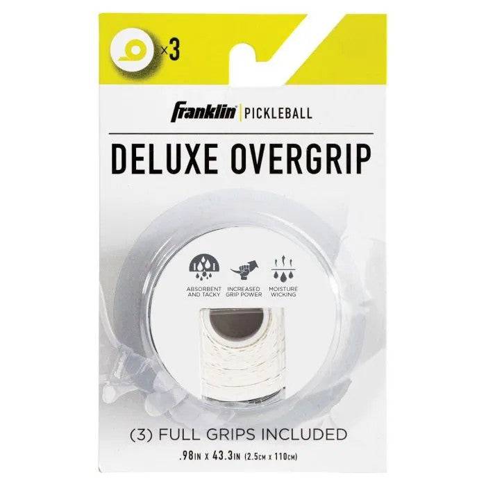 Pickleball Paddle Overgrip White 3 pack